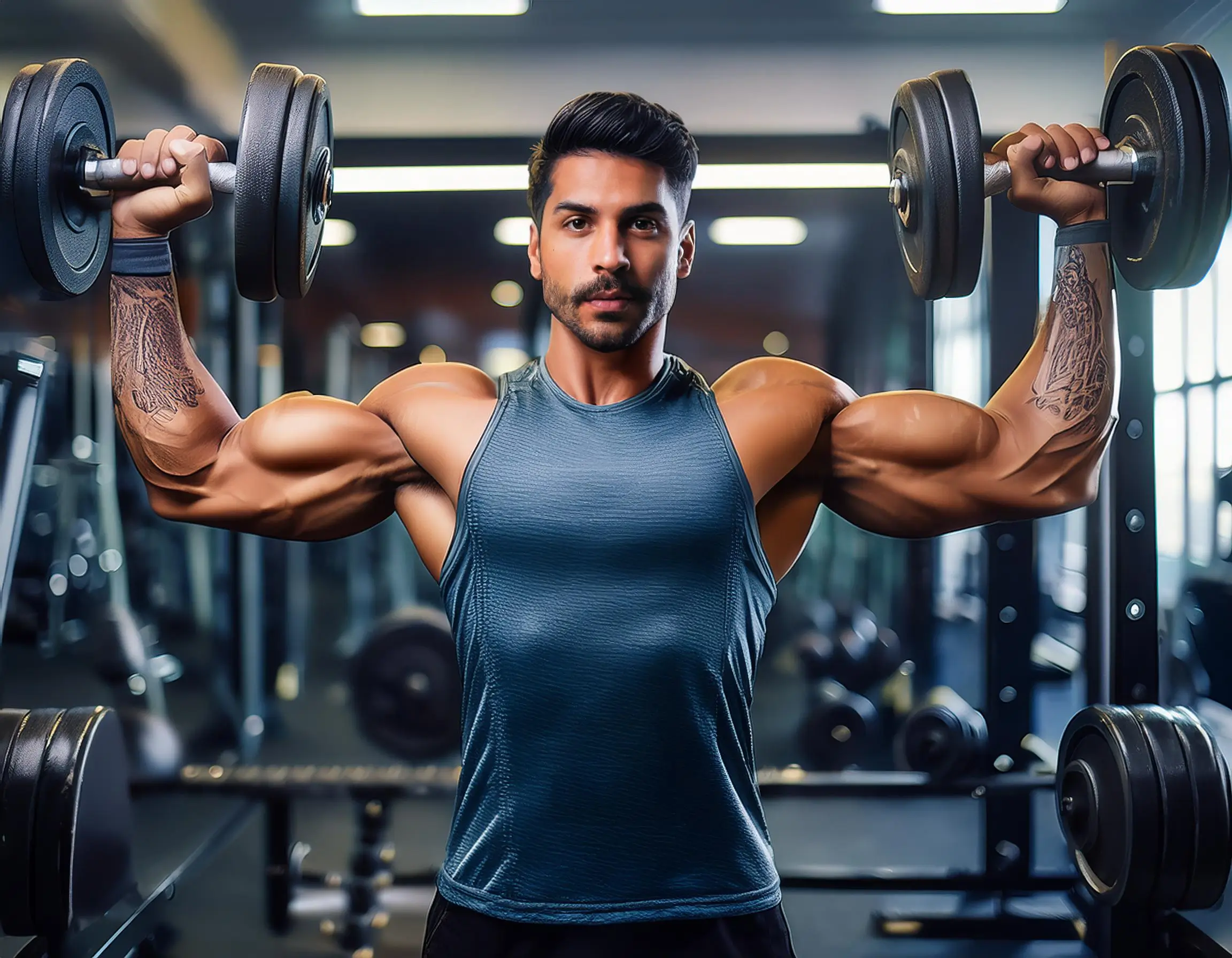 Firefly An Athlete Lifting Weights In A Gym Showing How Muscle Mass Increases Metabolic Activity 75