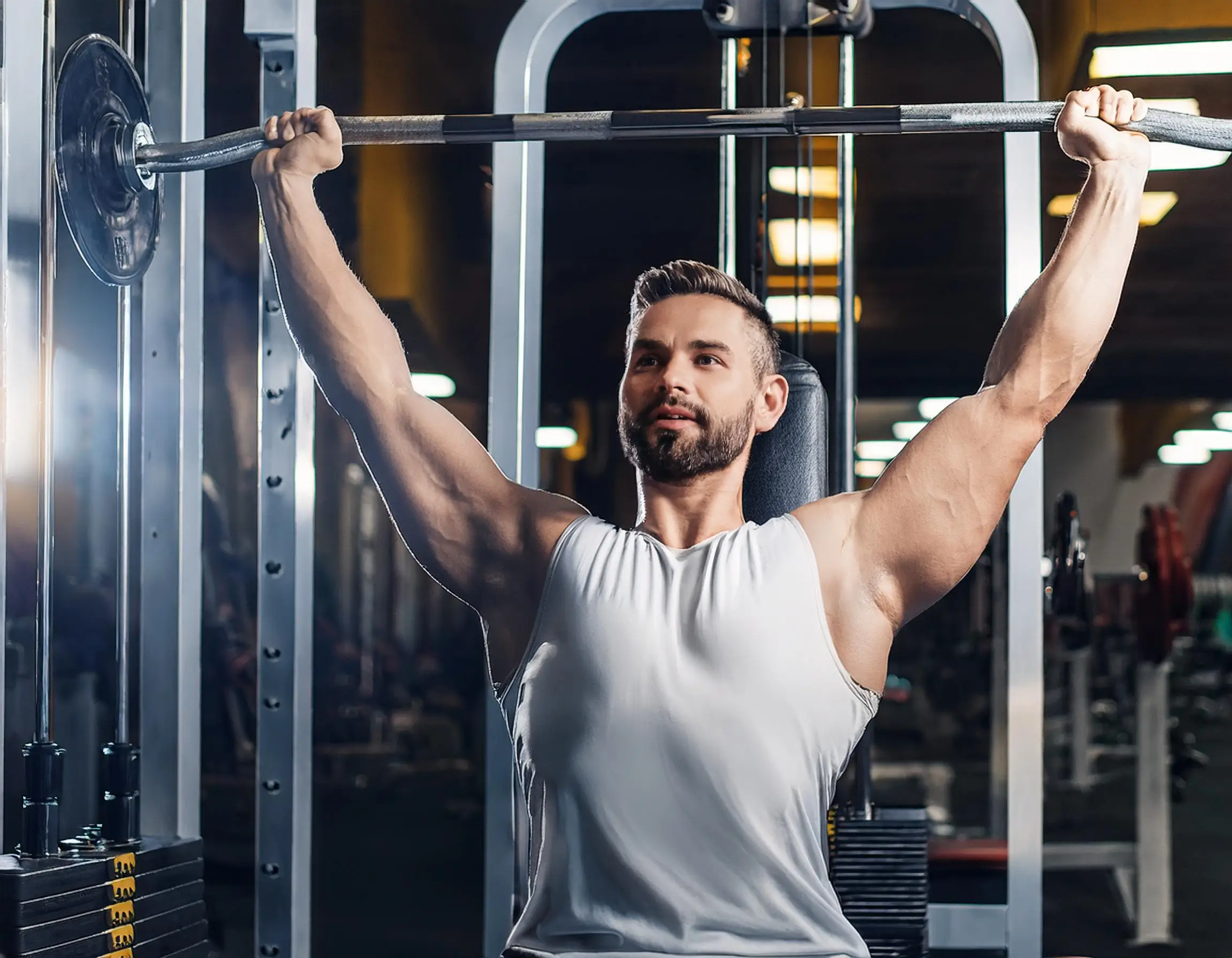 Firefly A Person Lifting Weights In A Gym 34964